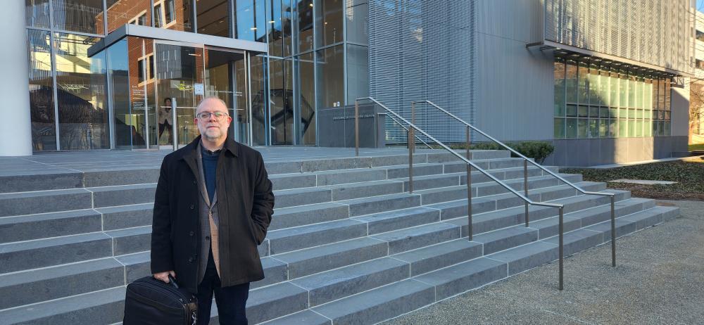 Jeremy Stewart in front ot MIT